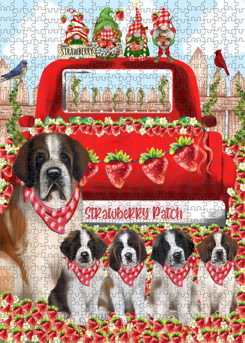 Saint Bernard Jigsaw Puzzle: Explore a Variety of Designs, Interlocking Halloween Puzzles for Adult, Custom, Personalized, Pet Gift for Dog Lovers