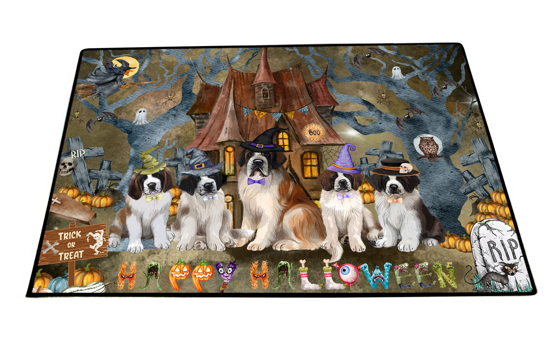 Saint Bernard Floor Mat: Explore a Variety of Designs, Anti-Slip Doormat for Indoor and Outdoor Welcome Mats, Personalized, Custom, Pet and Dog Lovers Gift