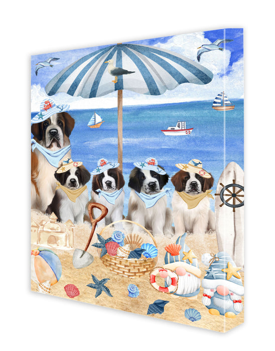 Saint Bernard Canvas: Explore a Variety of Designs, Digital Art Wall Painting, Personalized, Custom, Ready to Hang Room Decoration, Gift for Pet & Dog Lovers
