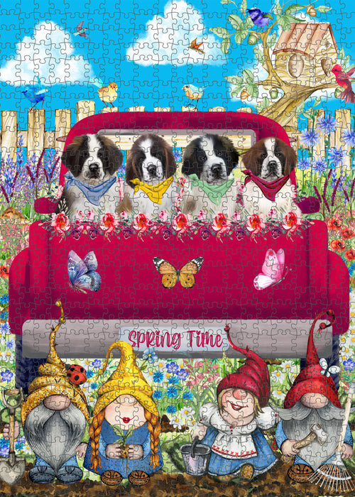 Saint Bernard Jigsaw Puzzle: Interlocking Puzzles Games for Adult, Explore a Variety of Custom Designs, Personalized, Pet and Dog Lovers Gift