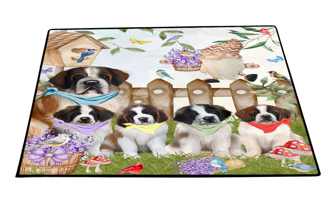 Saint Bernard Floor Mat, Explore a Variety of Custom Designs, Personalized, Non-Slip Door Mats for Indoor and Outdoor Entrance, Pet Gift for Dog Lovers