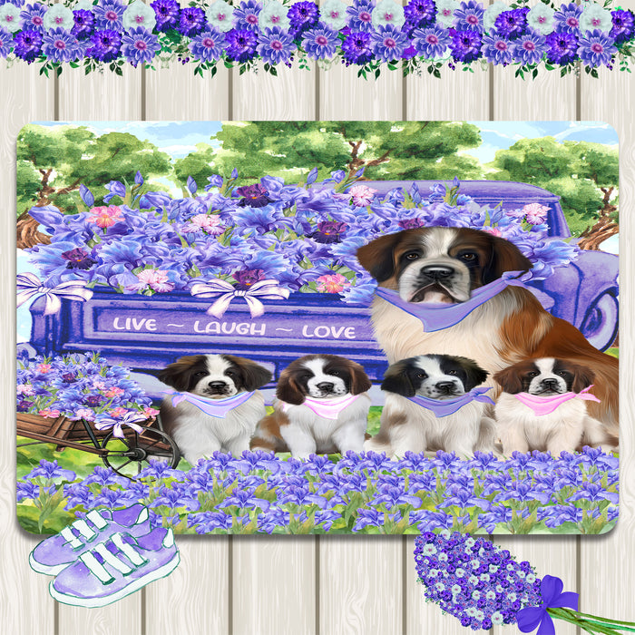 Saint Bernard Area Rug and Runner: Explore a Variety of Personalized Designs, Custom, Indoor Rugs Floor Carpet for Living Room and Home, Pet Gift for Dog Lovers