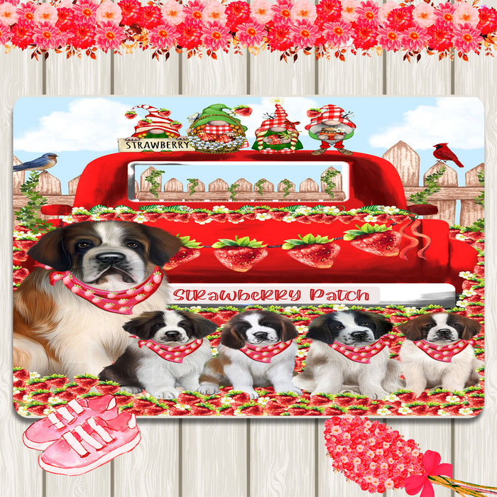 Saint Bernard Area Rug and Runner, Explore a Variety of Designs, Personalized, Indoor Floor Carpet Rugs for Home and Living Room, Custom, Dog Gift for Pet Lovers
