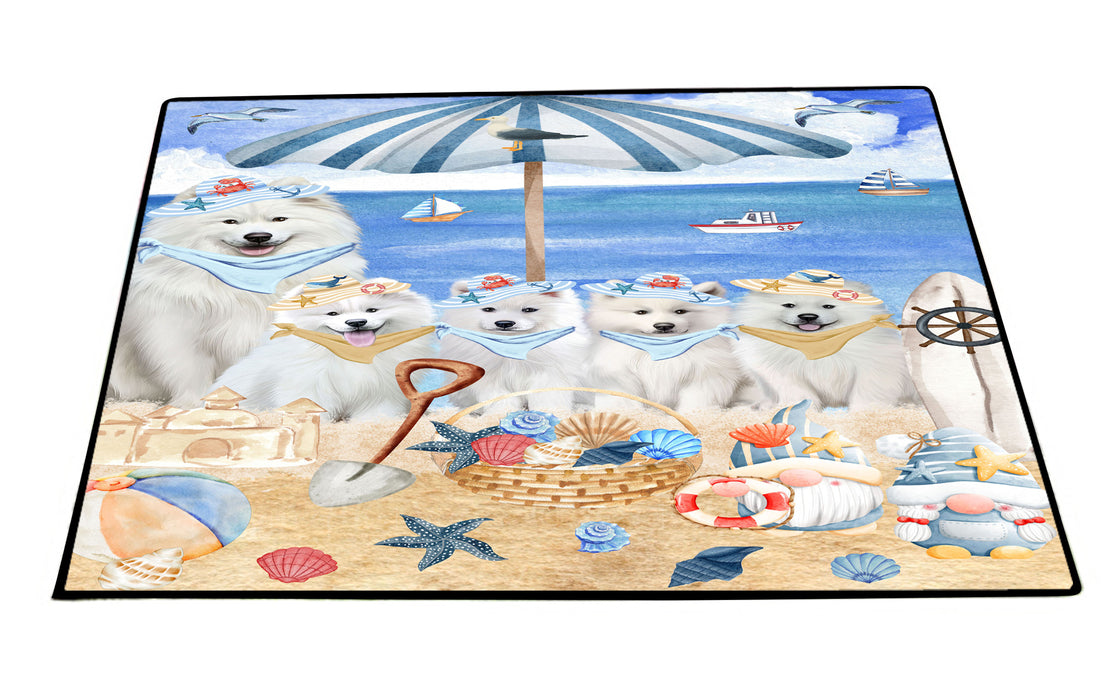 Samoyed Floor Mats and Doormat: Explore a Variety of Designs, Custom, Anti-Slip Welcome Mat for Outdoor and Indoor, Personalized Gift for Dog Lovers