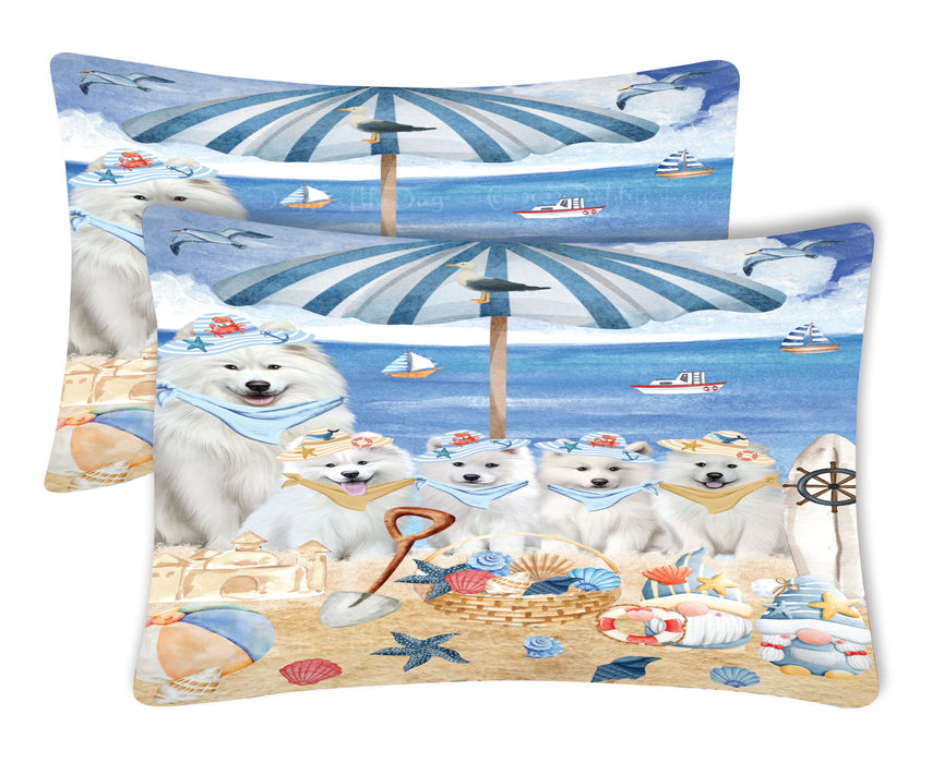 Samoyed Pillow Case, Soft and Breathable Pillowcases Set of 2, Explore a Variety of Designs, Personalized, Custom, Gift for Dog Lovers