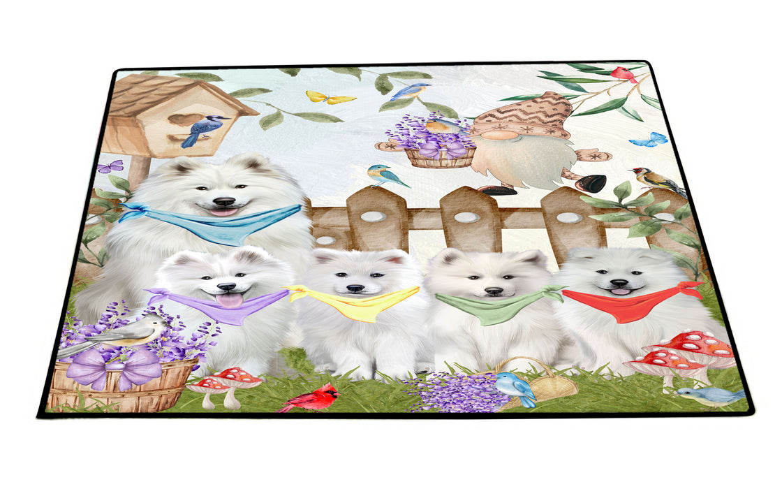 Samoyed Floor Mats and Doormat: Explore a Variety of Designs, Custom, Anti-Slip Welcome Mat for Outdoor and Indoor, Personalized Gift for Dog Lovers