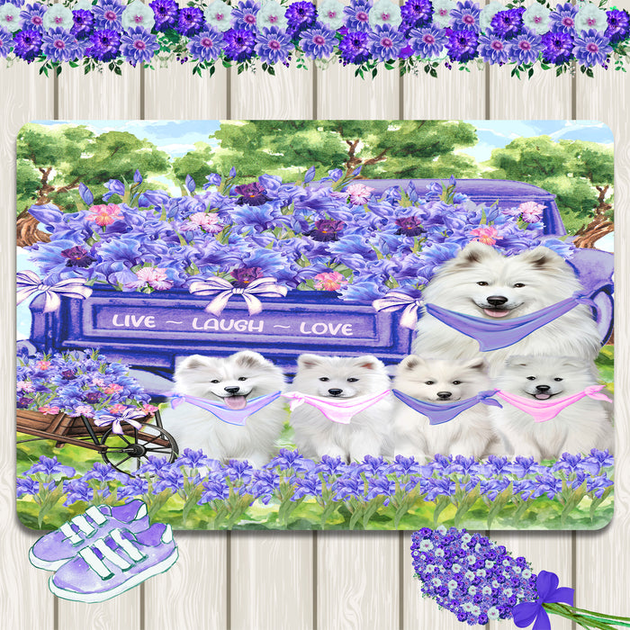Samoyed Area Rug and Runner: Explore a Variety of Designs, Custom, Personalized, Indoor Floor Carpet Rugs for Home and Living Room, Gift for Dog and Pet Lovers