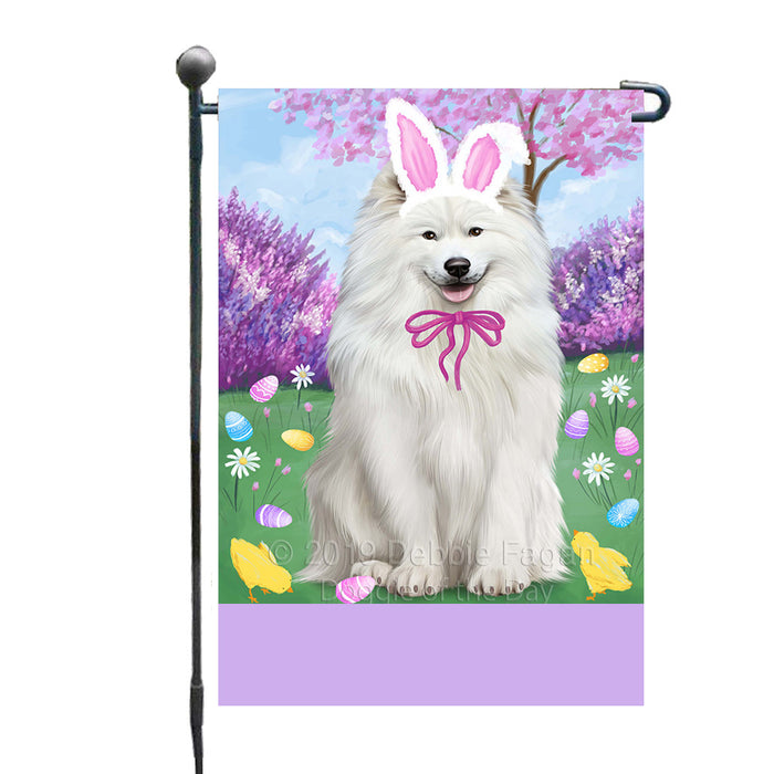 Personalized Easter Holiday Samoyed Dog Custom Garden Flags GFLG-DOTD-A58984