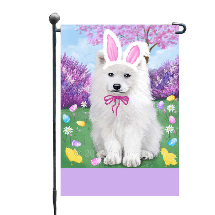 Personalized Easter Holiday Samoyed Dog Custom Garden Flags GFLG-DOTD-A58986