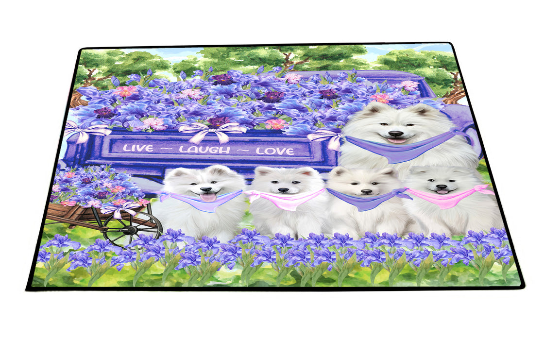 Samoyed Floor Mats and Doormat: Explore a Variety of Designs, Custom, Anti-Slip Welcome Mat for Outdoor and Indoor, Personalized Gift for Dog Lovers