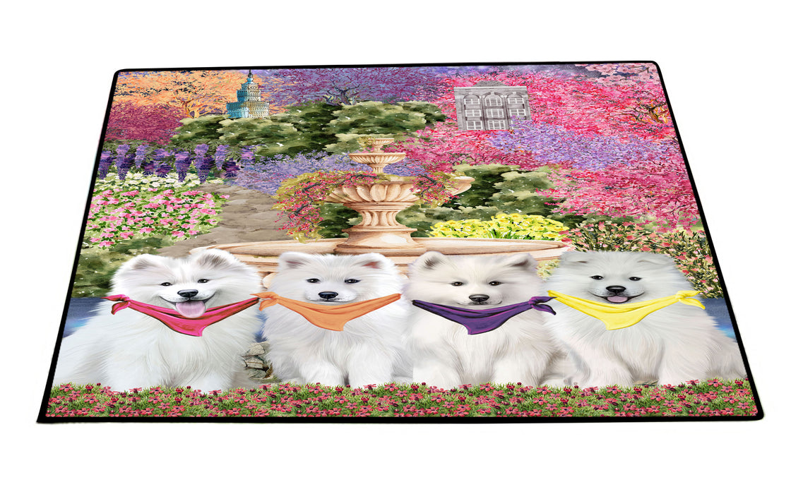 Samoyed Floor Mats and Doormat: Explore a Variety of Designs, Custom, Anti-Slip Welcome Mat for Outdoor and Indoor, Personalized Gift for Dog Lovers