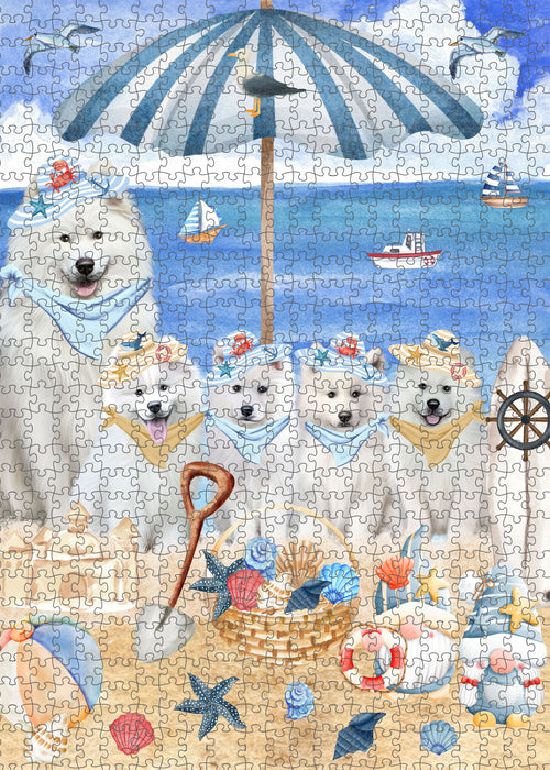 Samoyed Jigsaw Puzzle: Explore a Variety of Personalized Designs, Interlocking Puzzles Games for Adult, Custom, Dog Lover's Gifts