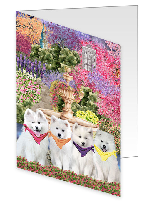 Samoyed Greeting Cards & Note Cards: Explore a Variety of Designs, Custom, Personalized, Halloween Invitation Card with Envelopes, Gifts for Dog Lovers