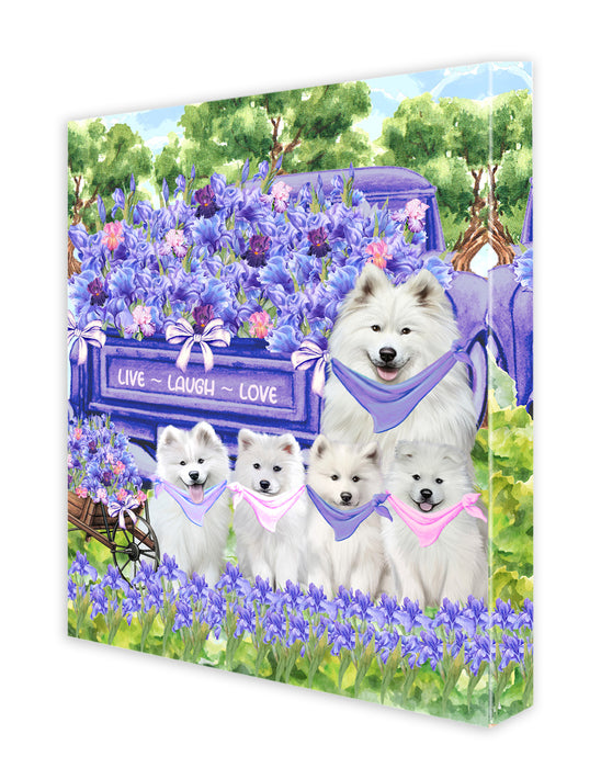 Samoyed Canvas: Explore a Variety of Custom Designs, Personalized, Digital Art Wall Painting, Ready to Hang Room Decor, Gift for Pet & Dog Lovers