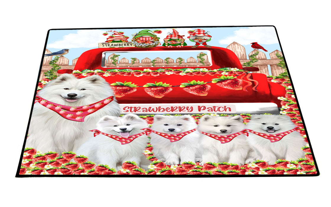 Samoyed Floor Mat: Explore a Variety of Designs, Anti-Slip Doormat for Indoor and Outdoor Welcome Mats, Personalized, Custom, Pet and Dog Lovers Gift
