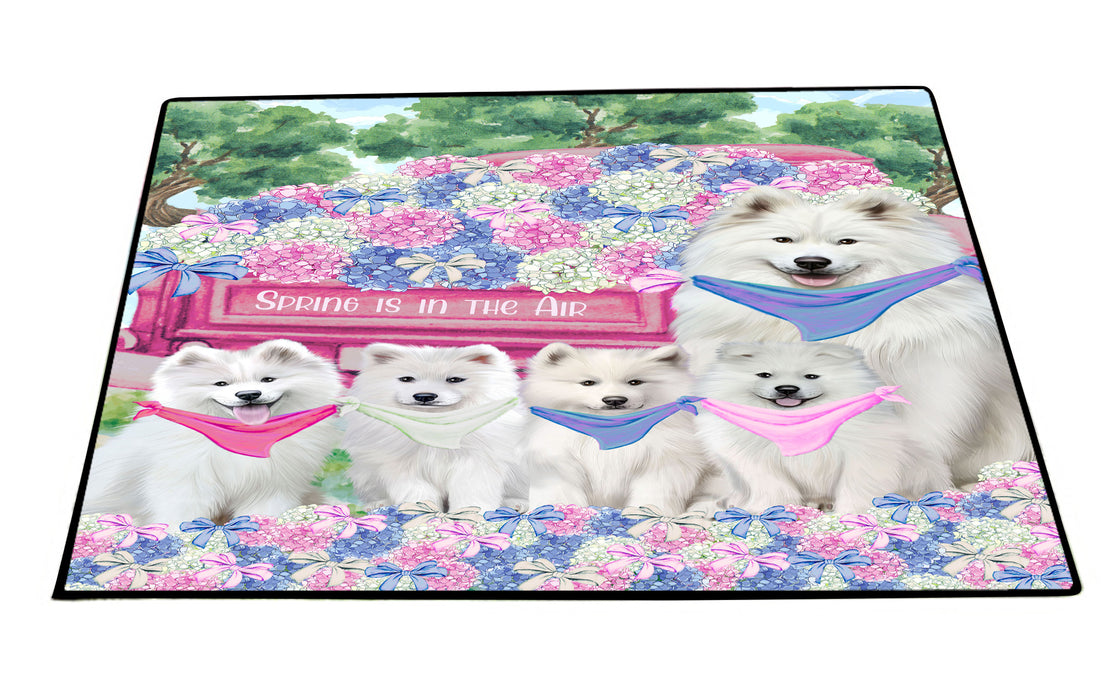 Samoyed Floor Mats: Explore a Variety of Designs, Personalized, Custom, Halloween Anti-Slip Doormat for Indoor and Outdoor, Dog Gift for Pet Lovers