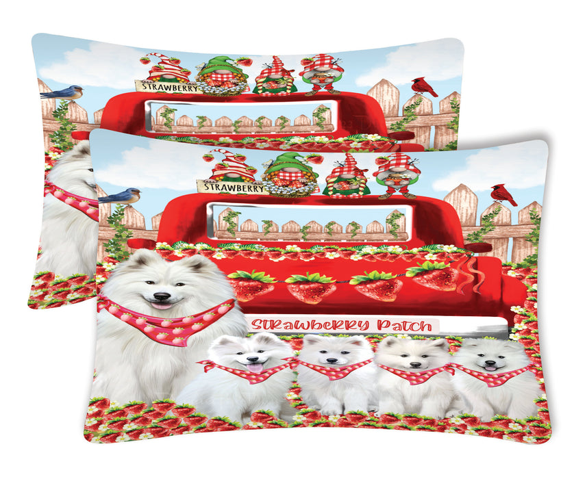 Samoyed Pillow Case: Explore a Variety of Designs, Custom, Standard Pillowcases Set of 2, Personalized, Halloween Gift for Pet and Dog Lovers