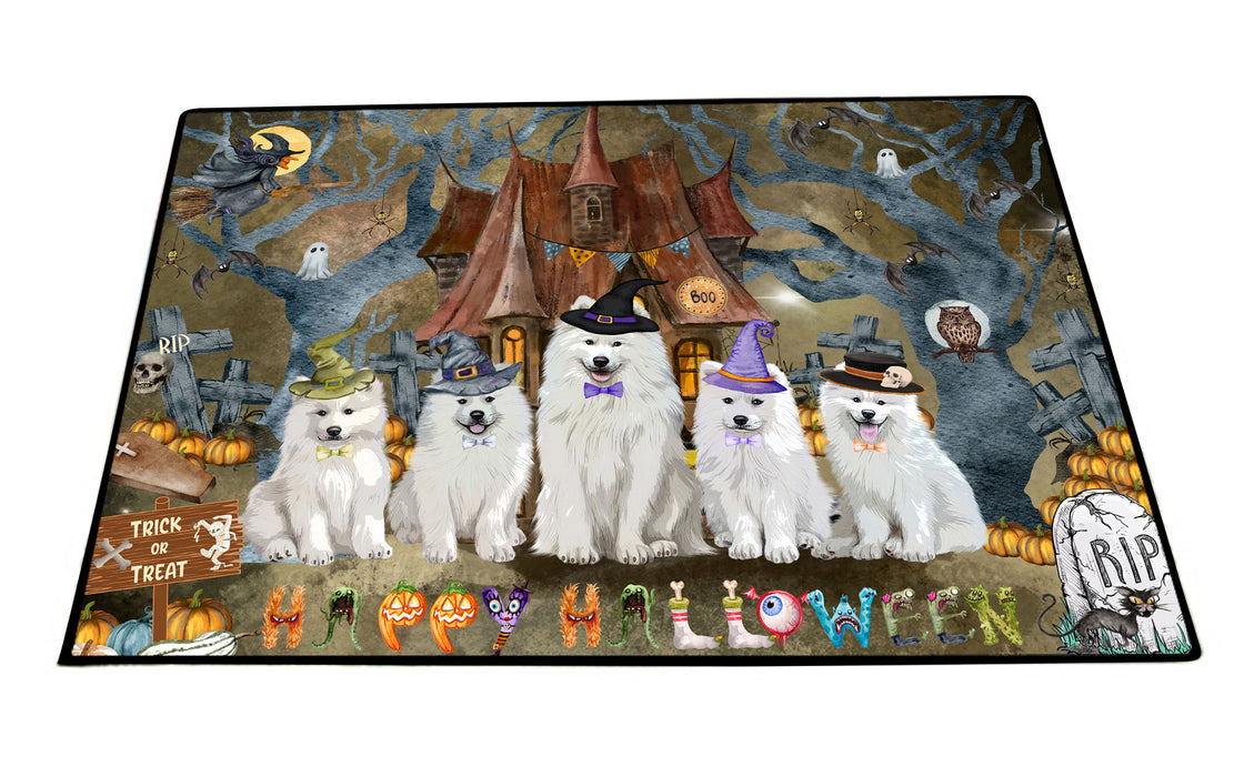 Samoyed Floor Mats and Doormat: Explore a Variety of Designs, Custom, Anti-Slip Welcome Mat for Outdoor and Indoor, Personalized Gift for Dog Lovers