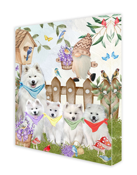 Samoyed Wall Art Canvas, Explore a Variety of Designs, Personalized Digital Painting, Custom, Ready to Hang Room Decor, Gift for Dog and Pet Lovers
