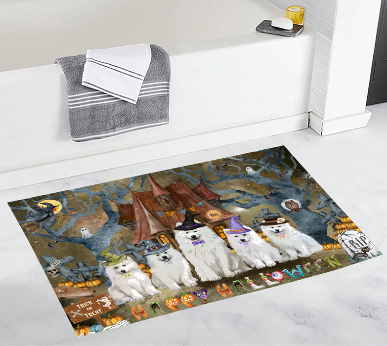 Samoyed Personalized Bath Mat, Explore a Variety of Custom Designs, Anti-Slip Bathroom Rug Mats, Pet and Dog Lovers Gift