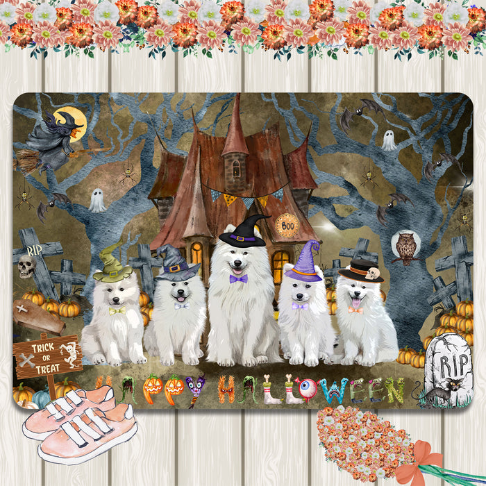 Samoyed Area Rug and Runner: Explore a Variety of Designs, Personalized, Custom, Halloween Indoor Floor Carpet Rugs for Home and Living Room, Pet Gift for Dog Lovers
