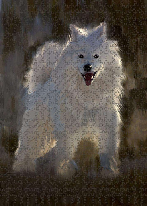 Samoyeds Dog Puzzle with Photo Tin PUZL84720