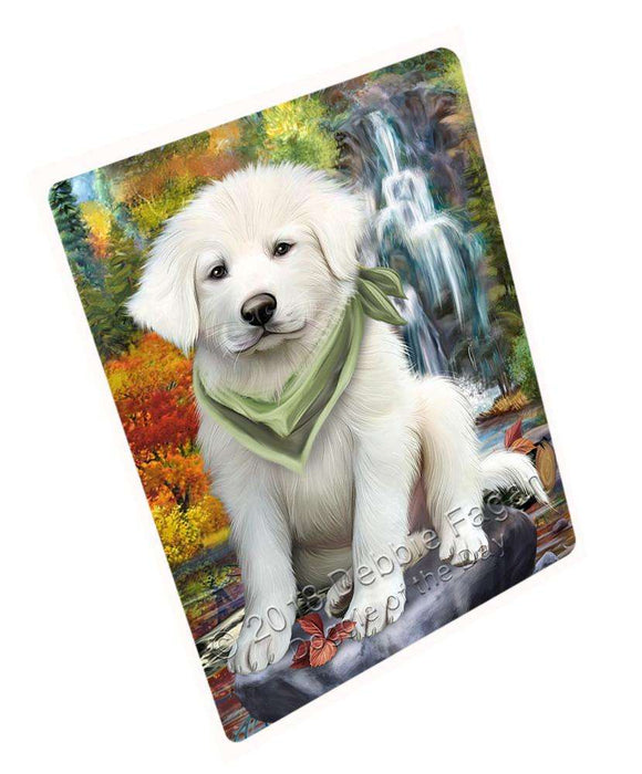 Scenic Waterfall Great Pyrenees Dog Magnet Mini (3.5" x 2") MAG54549