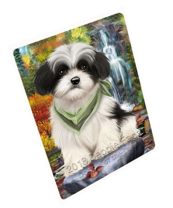 Scenic Waterfall Havanese Dog Magnet Mini (3.5" x 2") mag52200