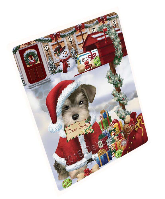 Schnauzer Dog Dear Santa Letter Christmas Holiday Mailbox Blanket BLNKT102639