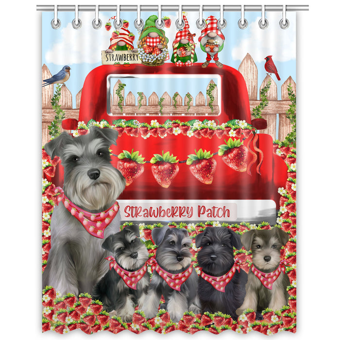 Schnauzer Shower Curtain: Explore a Variety of Designs, Custom, Personalized, Waterproof Bathtub Curtains for Bathroom with Hooks, Gift for Dog and Pet Lovers