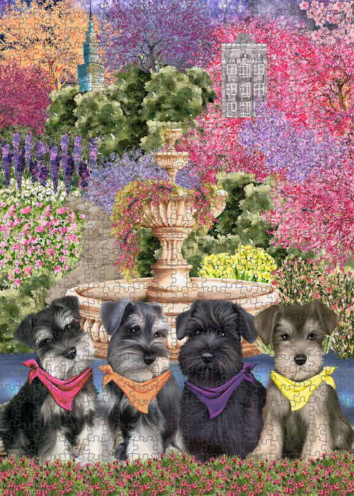 Schnauzer Jigsaw Puzzle: Explore a Variety of Designs, Interlocking Halloween Puzzles for Adult, Custom, Personalized, Pet Gift for Dog Lovers