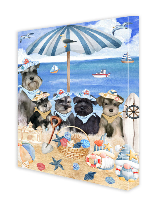 Schnauzer Canvas: Explore a Variety of Designs, Personalized, Digital Art Wall Painting, Custom, Ready to Hang Room Decor, Dog Gift for Pet Lovers