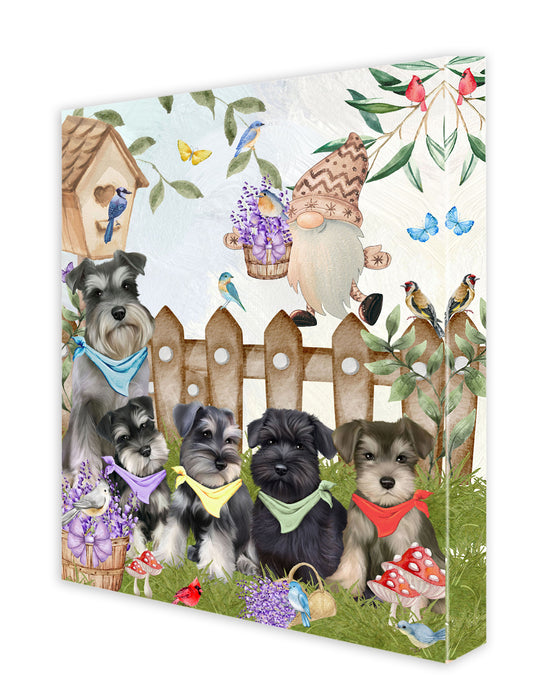 Schnauzer Canvas: Explore a Variety of Designs, Digital Art Wall Painting, Personalized, Custom, Ready to Hang Room Decoration, Gift for Pet & Dog Lovers