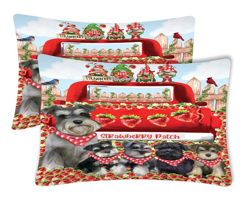 Schnauzer Pillow Case: Explore a Variety of Personalized Designs, Custom, Soft and Cozy Pillowcases Set of 2, Pet & Dog Gifts