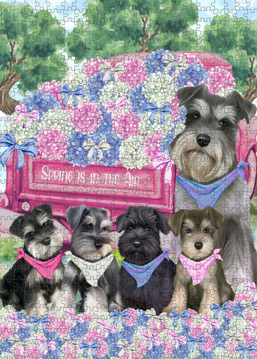 Schnauzer Jigsaw Puzzle for Adult, Interlocking Puzzles Games, Personalized, Explore a Variety of Designs, Custom, Dog Gift for Pet Lovers