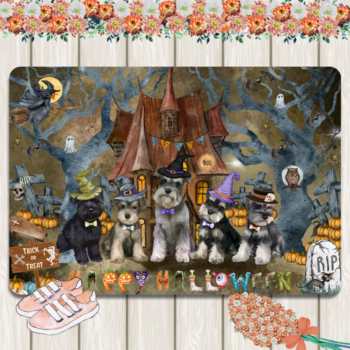 Schnauzer Area Rug and Runner: Explore a Variety of Designs, Personalized, Custom, Halloween Indoor Floor Carpet Rugs for Home and Living Room, Pet Gift for Dog Lovers