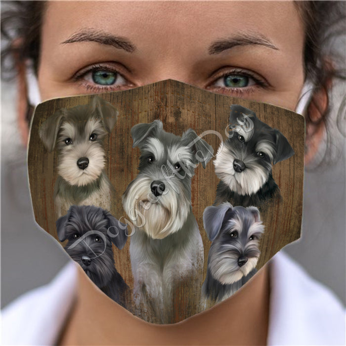 Rustic Schnauzer Dogs Face Mask FM50085