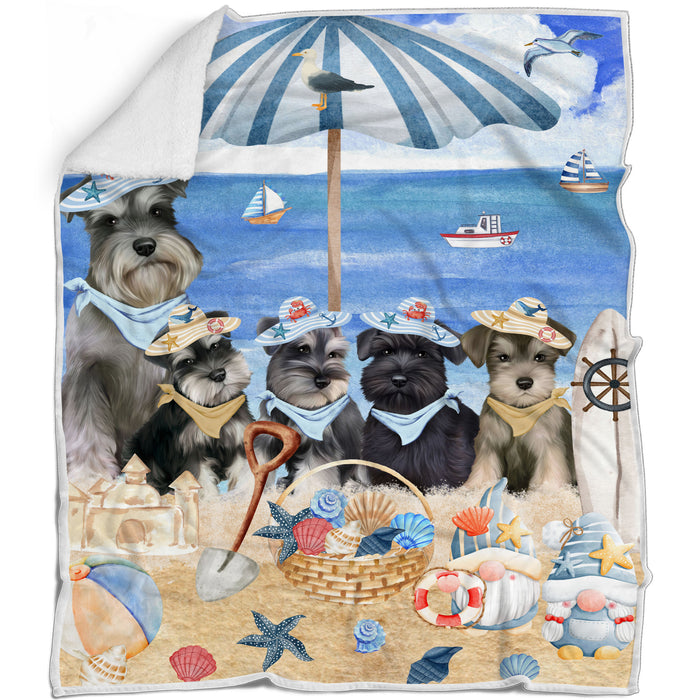 Schnauzer Blanket: Explore a Variety of Designs, Custom, Personalized, Cozy Sherpa, Fleece and Woven, Dog Gift for Pet Lovers