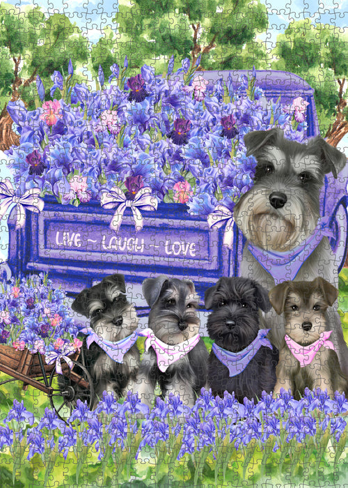 Schnauzer Jigsaw Puzzle, Interlocking Puzzles Games for Adult, Explore a Variety of Designs, Personalized, Custom, Gift for Pet and Dog Lovers