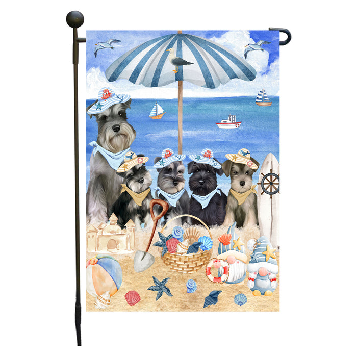 Schnauzer Dogs Garden Flag, Double-Sided Outdoor Yard Garden Decoration, Explore a Variety of Designs, Custom, Weather Resistant, Personalized, Flags for Dog and Pet Lovers