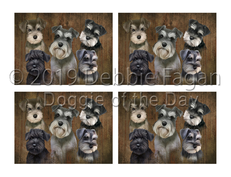 Rustic Schnauzer Dogs Placemat