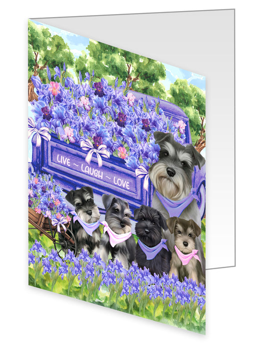 Schnauzer Greeting Cards & Note Cards with Envelopes: Explore a Variety of Designs, Custom, Invitation Card Multi Pack, Personalized, Gift for Pet and Dog Lovers