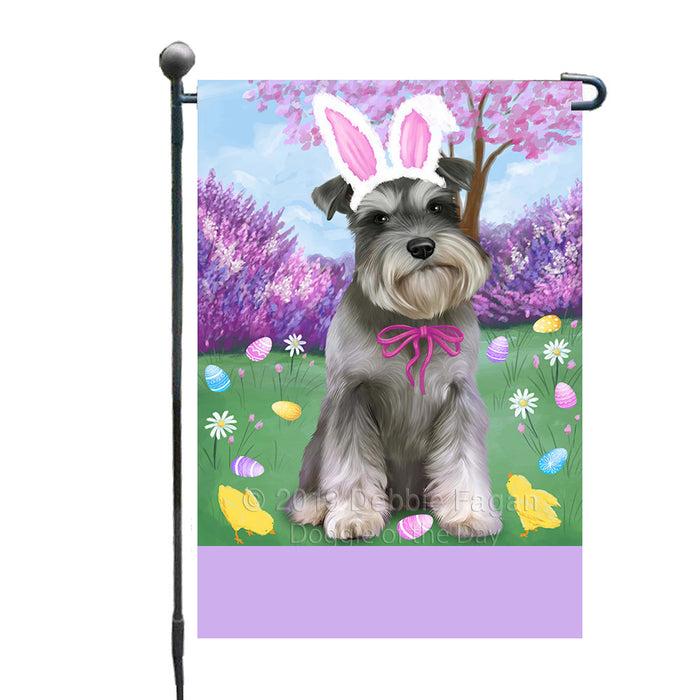 Personalized Easter Holiday Schnauzer Dog Custom Garden Flags GFLG-DOTD-A58987