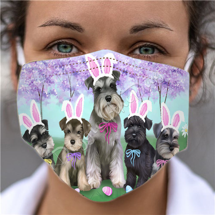 Easter Holiday Schnauzer Dogs Face Mask FM49631