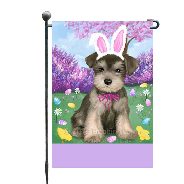 Personalized Easter Holiday Schnauzer Dog Custom Garden Flags GFLG-DOTD-A58991