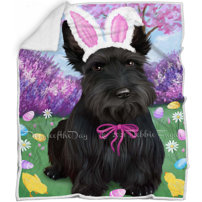 Scottish Terrier Dog Easter Holiday Blanket BLNKT60060