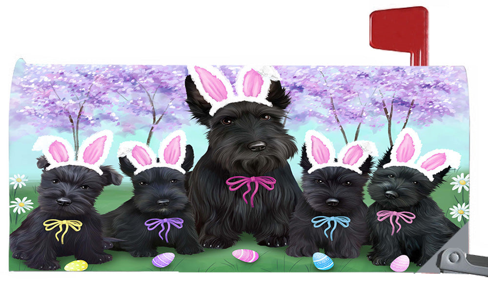 Easter Holidays Scottish Terrier Dogs Magnetic Mailbox Cover MBC48418