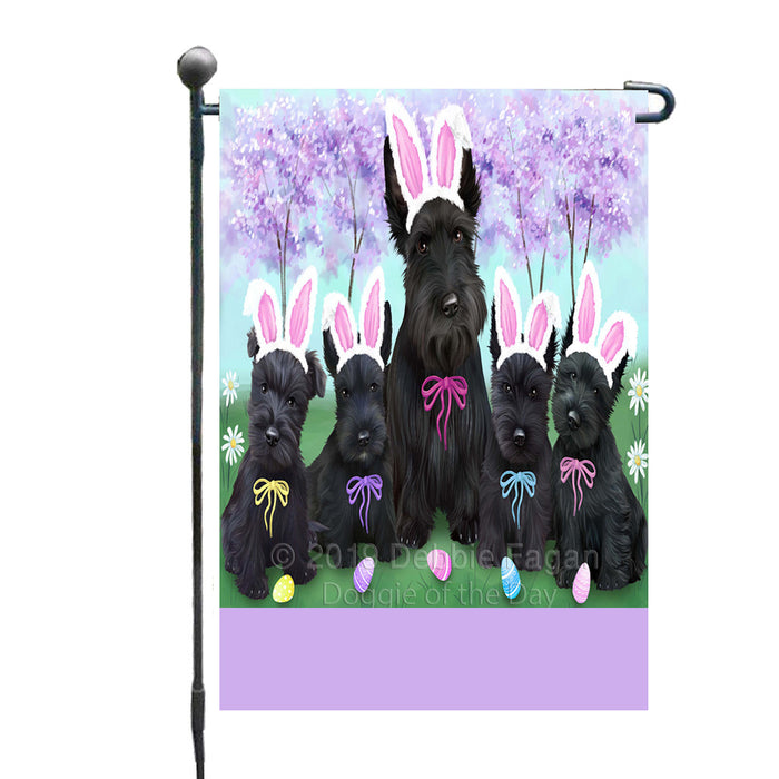 Personalized Easter Holiday Scottish Terrier Dogs Custom Garden Flags GFLG-DOTD-A58993