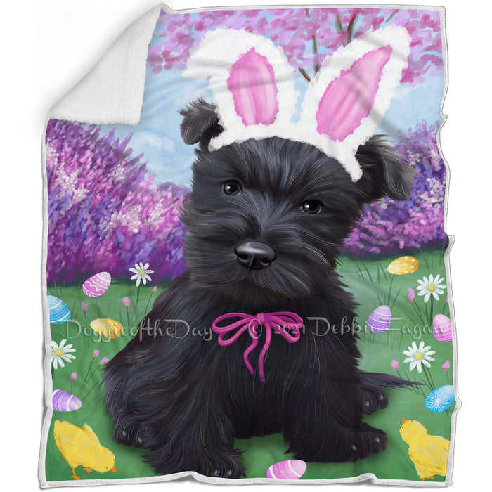 Scottish Terrier Dog Easter Holiday Blanket BLNKT60078