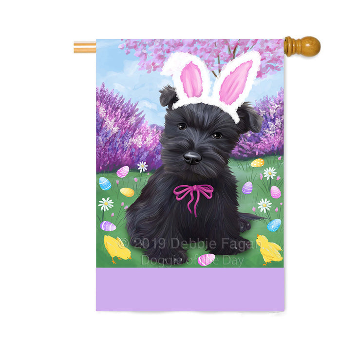 Personalized Easter Holiday Scottish Terrier Dog Custom House Flag FLG-DOTD-A59050